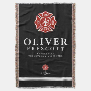 Cobertor Preto voluntário do símbolo da cruz maltesa do