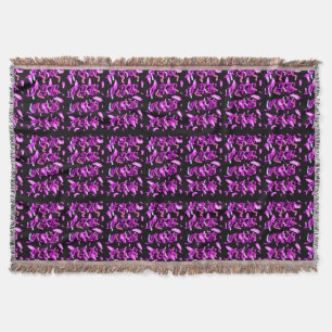 Cobertor Projetista gráfico roxo e preto
