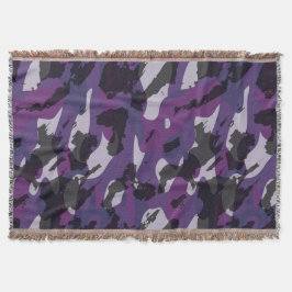 Cobertor Purple Camo Abstract