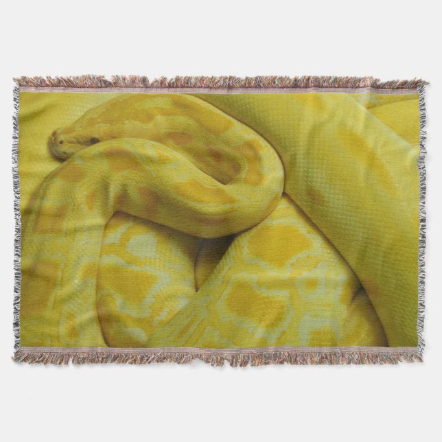 Cobertor Python Amarelo birmanês (Frente)
