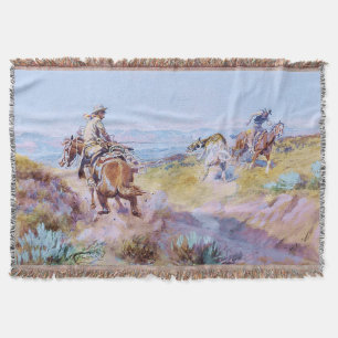 Cobertor “Quando as Vacas Eram Selvagens” por Charles M Rus