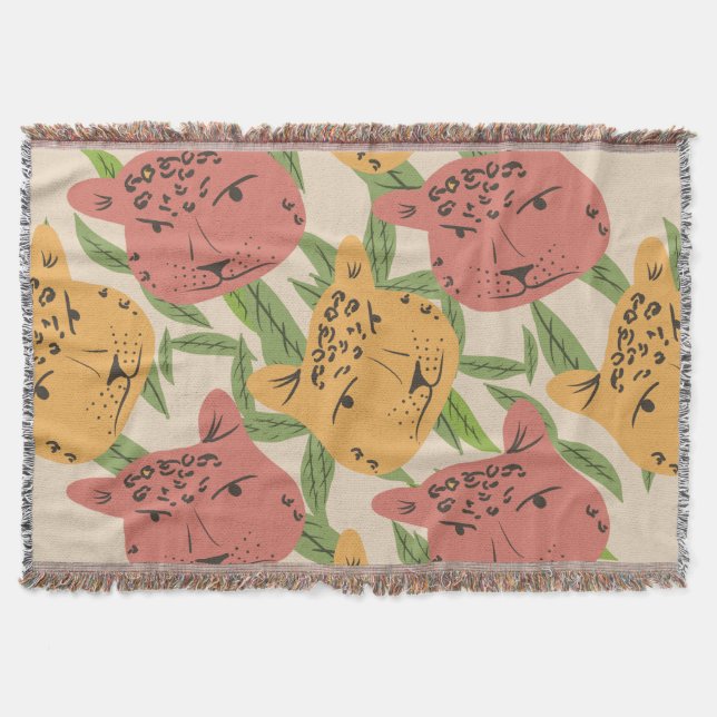 Cobertor Queijos Selvagens Plantas Verdes (Frente)