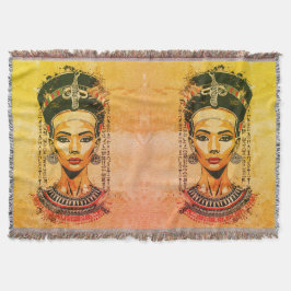 Cobertor Rainha Régia do Egito – Arte Neo-Faraônica Moderna
