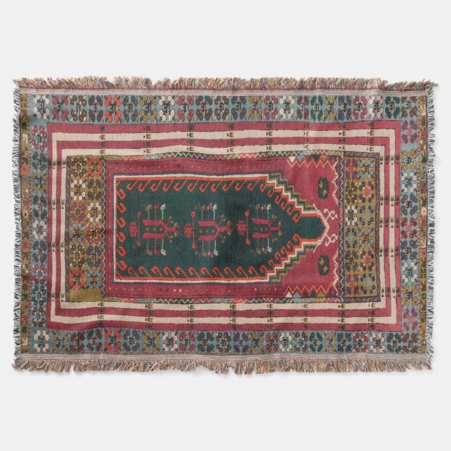 Cobertor Raio Antiquado Oriental Kilim (Frente)