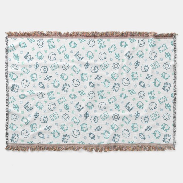 Cobertor Ramadã Doodles Throw (Frente)