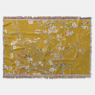 Cobertor Ramos de Amendoeira em Flor (Dourado)   Van Gogh  