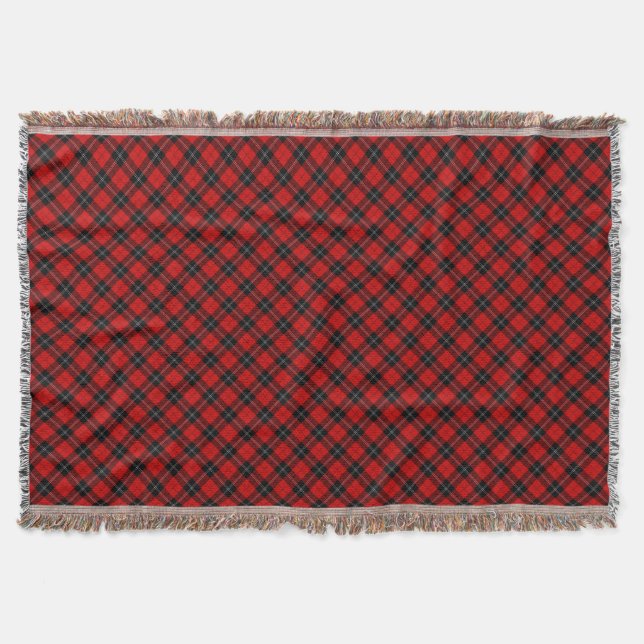 Cobertor Ramsay tartan red xadrez (Frente)