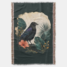 Cobertor Raven in the Emerald Garden