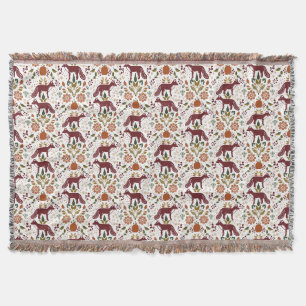 Cobertor Red Fox Folk Art Throw Banket Autumn Home Decor