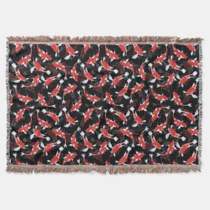 Cobertor Red Koi Fish Pattern