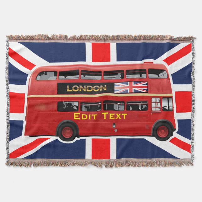 Cobertor Red London Double Decker Bus (Frente)