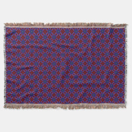 Cobertor Red With Blue Stars
