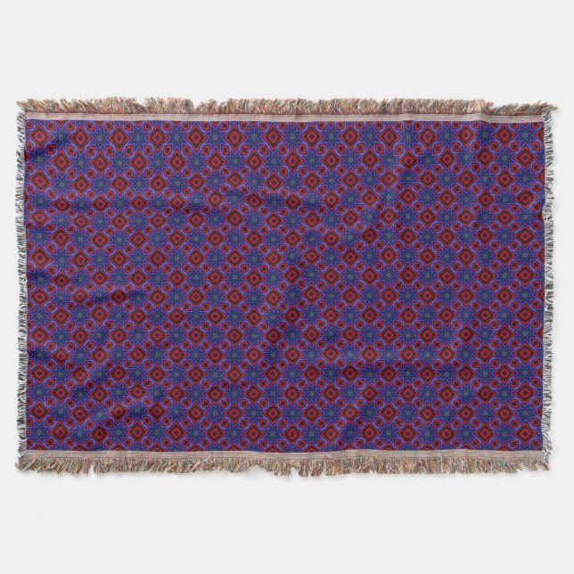 Cobertor Red With Blue Stars (Frente)