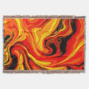 Cobertor Redemoinhos Abstratos de Emoção Ardente