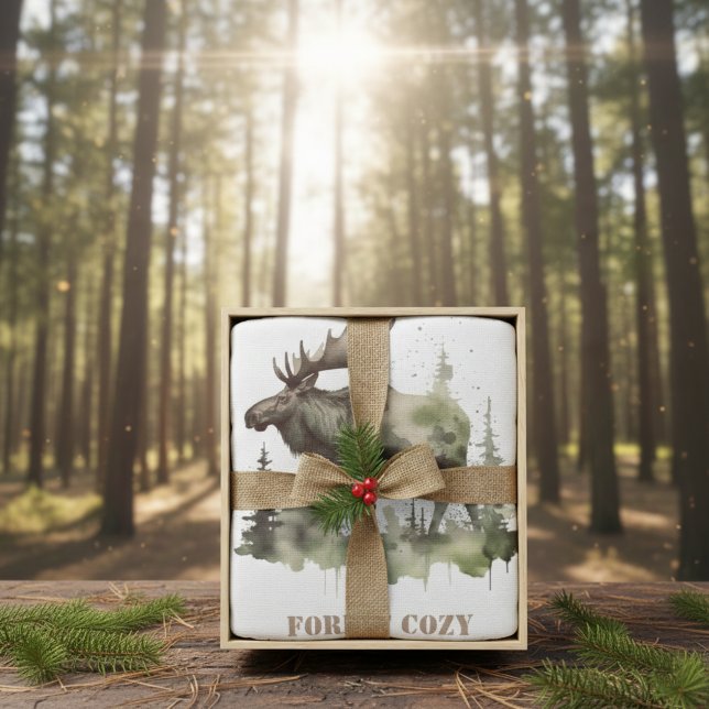 Cobertor Retrato de Mossy Moose Wildlife, personalizado (Criador carregado)