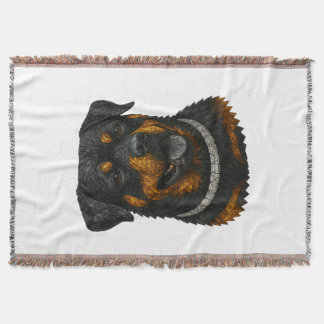 Cobertor Retrato de Rottweiler em Mosaico de Pedras Precios