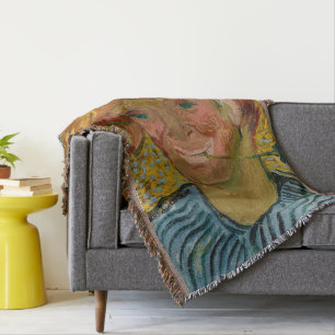 Cobertor Retrato de um Jovem com Cornflower, Van Gogh