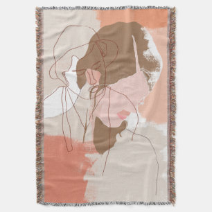 Cobertor Retrato para Mulher Pintado