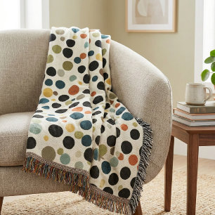 Cobertor Retrô Chic Vibrante Multicolor Pontos