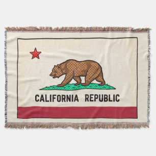 Cobertor Retro Golden State Urso República Califórnia
