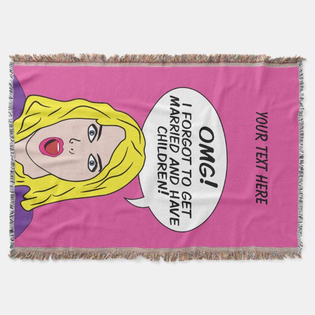 Cobertor RETRO HISTÓRIA EM QUADRINHOS lança-cobertor person (Frente)