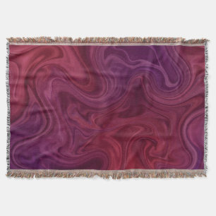 Cobertor Rico Vinho Tinto Roxo Fluxo Orgânico