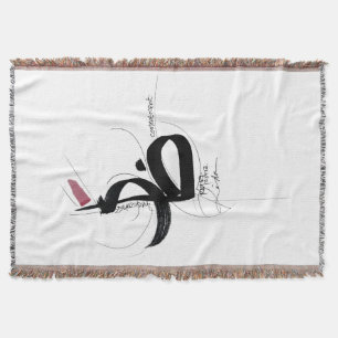 Cobertor RIDHA (Aceitação) Arte Minimalista Japandi