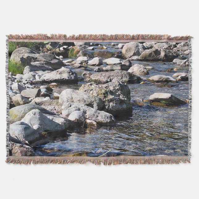 Cobertor Rio da Montanha dos Cárpatos – Impressão da Nature (Frente)