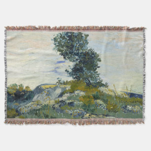 Cobertor Rochas com Carvalho, Pintura a Óleo de Van Gogh