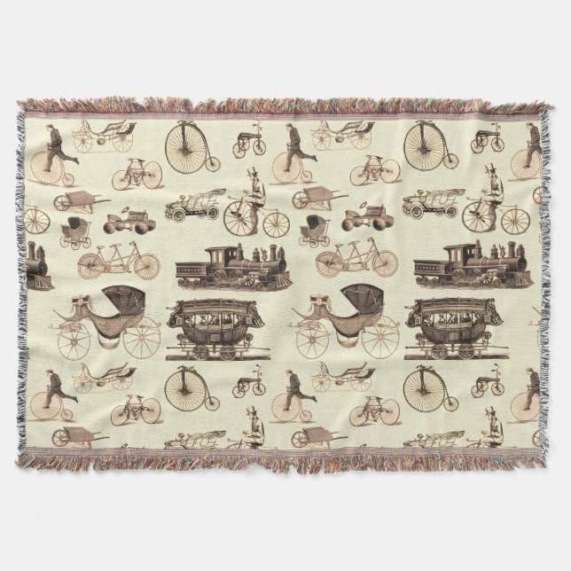 Cobertor Rodas Vintage (Frente)