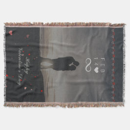 Cobertor Romantic Feb 14 Infinity Valentine Design