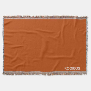 Cobertor Rooibos - cor vermelha castanho