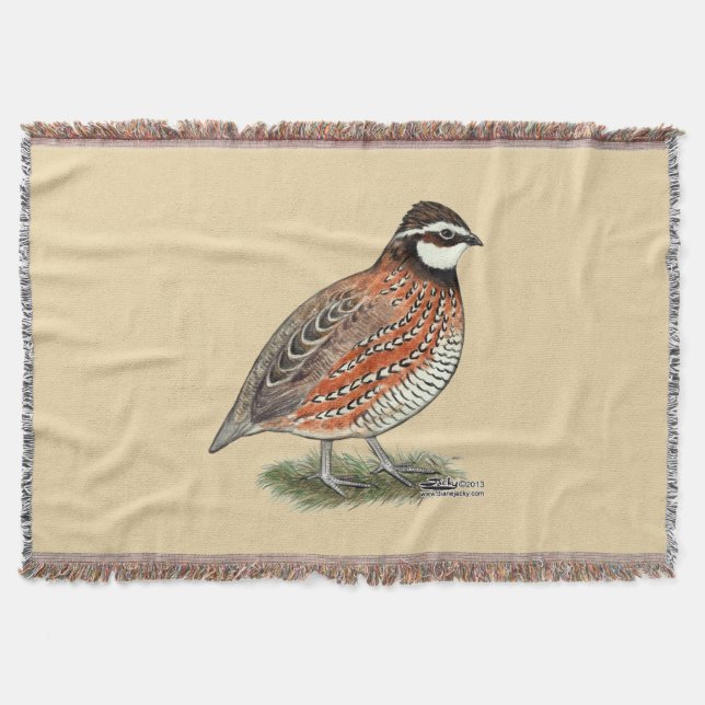 Cobertor Rooster Bobwhite Quail (Frente)