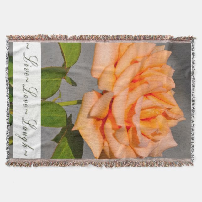 Cobertor Rosa de Lança/Pêssego (Frente)