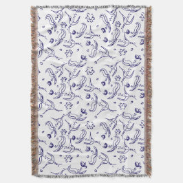 Cobertor rosa desenhando um padrão sem soldadura