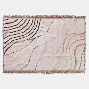 Cobertor Rosa-Dourado-rosa-menina-branca-boêmia