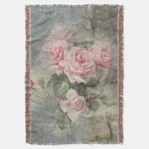 Cobertor ROSAS GRUNGY - Flores Vintage