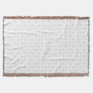 Cobertor Rosas Ilustradas Cinza sobre Branco Padrão Fofo