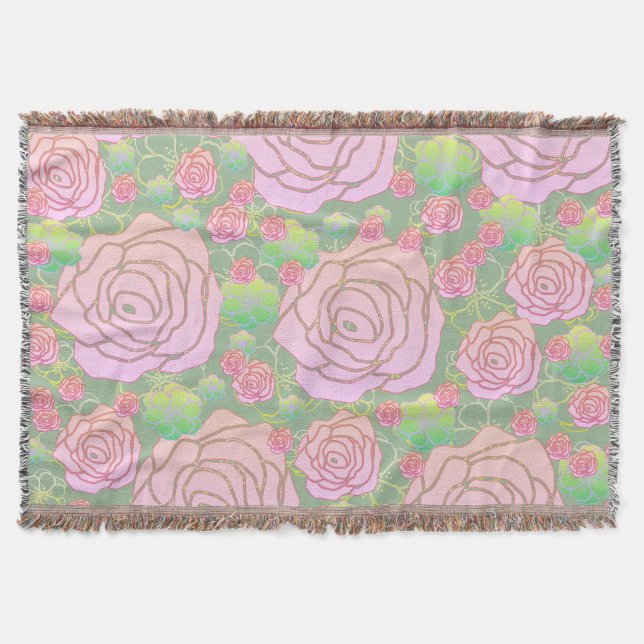 Cobertor Rosas Silvestres (Frente)