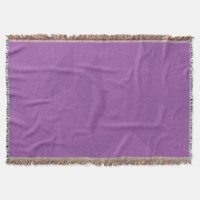 Cobertor Roxo, geométrico, legal, moda, arte simples modern (Frente)