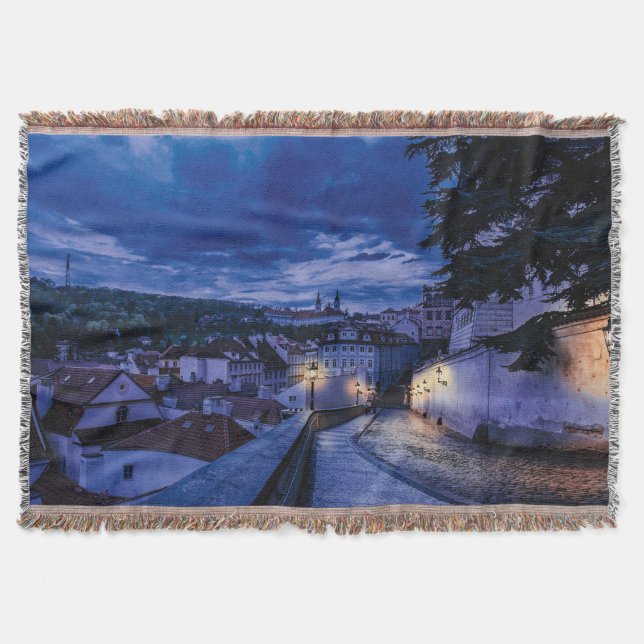 Cobertor Rua da noite em Praga (Frente)