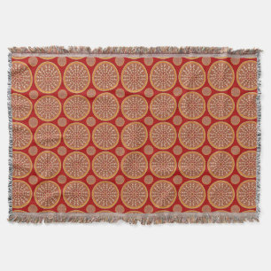 Cobertor Ruby Sunset Floral Throw Blanket
