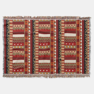 Cobertor Rustic Ikat Tribal Inspirou Banheta