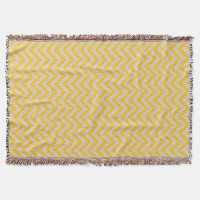 Cobertor Saffron Spice Moods Chevrons (Frente)