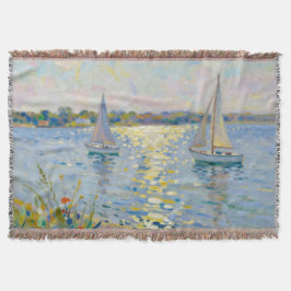 Cobertor Sailboats New England Summer