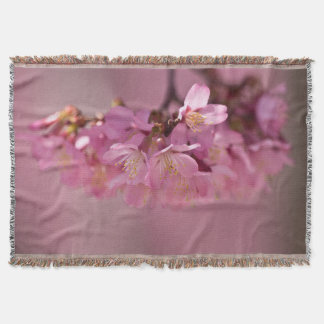 Cobertor Sakura Cherry Blossoms Delicar Buquê Rosa