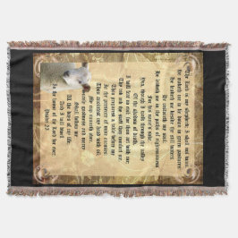 Cobertor Salmo 23 com Lamb