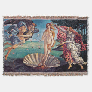 Cobertor Sandro Botticelli - O Nascimento de Vênus - Arte E