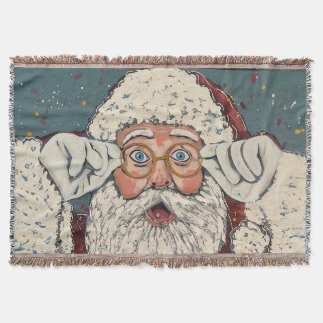 Cobertor Santa Claus Surprised (Frente)