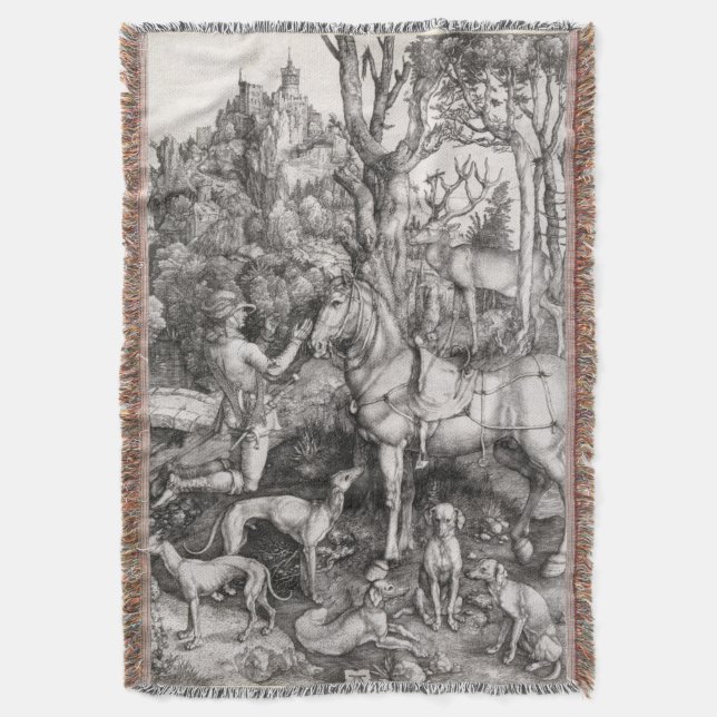 Cobertor Santo Eustace por Albrecht Durer (Frente Vertical)